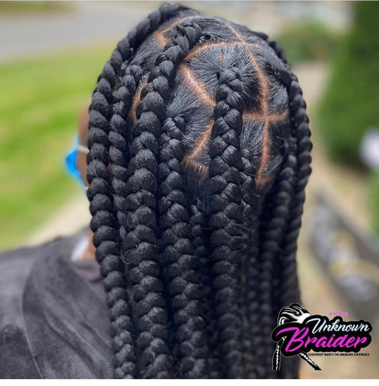 Jumbo knotless braids