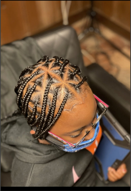 Kids knotless braids (ages 9-11)